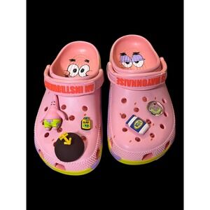Crocs Patrick Star SpongeBob SquarePants Classic Clogs Pink Mens 6 Womens 8
